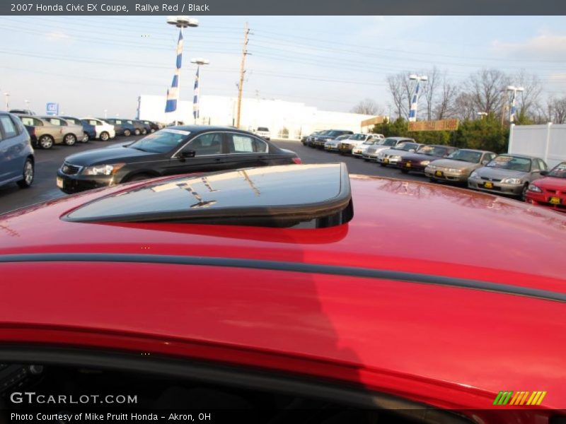 Rallye Red / Black 2007 Honda Civic EX Coupe