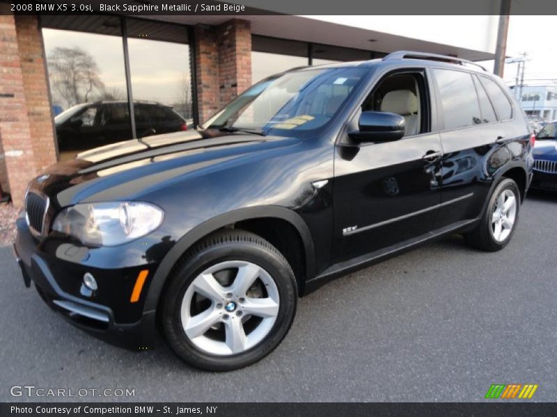 Black Sapphire Metallic / Sand Beige 2008 BMW X5 3.0si