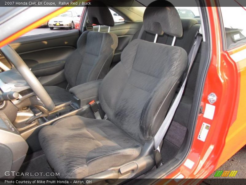 Rallye Red / Black 2007 Honda Civic EX Coupe