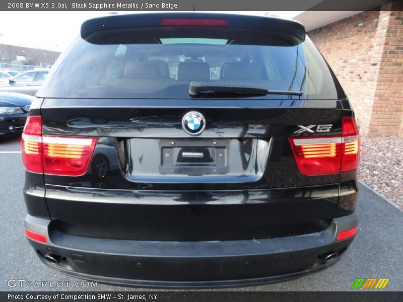 Black Sapphire Metallic / Sand Beige 2008 BMW X5 3.0si