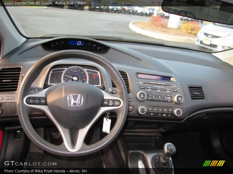 Rallye Red / Black 2007 Honda Civic EX Coupe