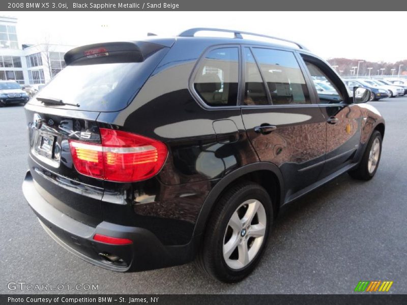 Black Sapphire Metallic / Sand Beige 2008 BMW X5 3.0si