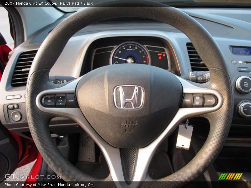 Rallye Red / Black 2007 Honda Civic EX Coupe