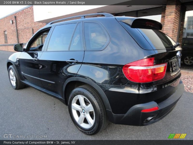 Black Sapphire Metallic / Sand Beige 2008 BMW X5 3.0si