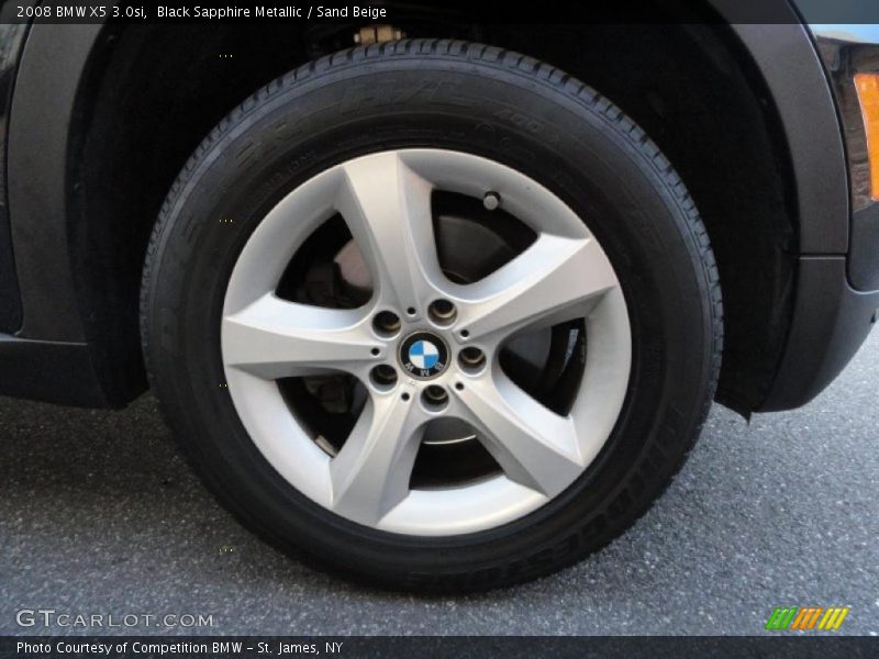 Black Sapphire Metallic / Sand Beige 2008 BMW X5 3.0si