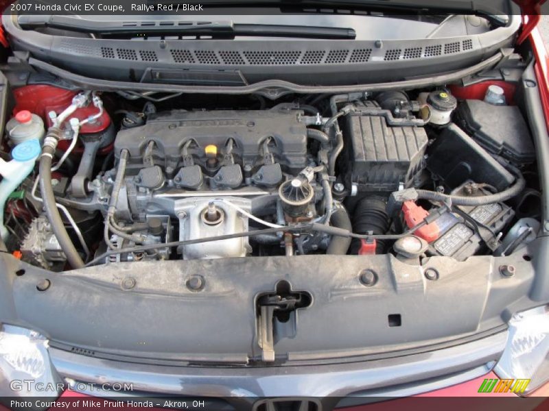 Rallye Red / Black 2007 Honda Civic EX Coupe