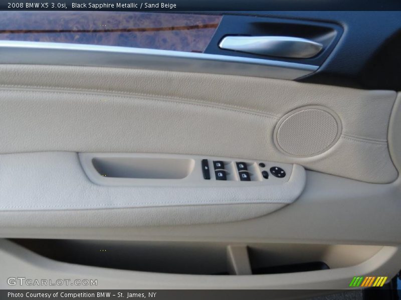 Black Sapphire Metallic / Sand Beige 2008 BMW X5 3.0si