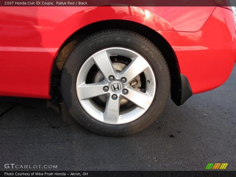 Rallye Red / Black 2007 Honda Civic EX Coupe