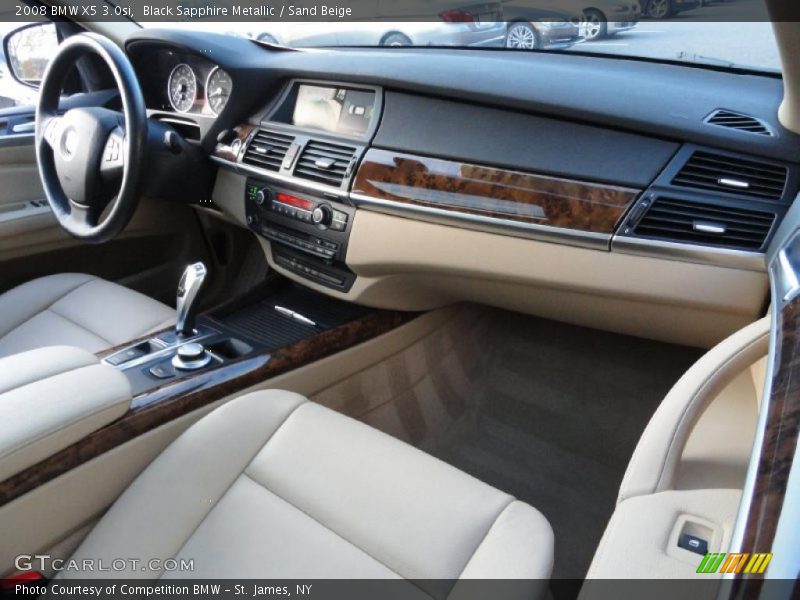 Black Sapphire Metallic / Sand Beige 2008 BMW X5 3.0si