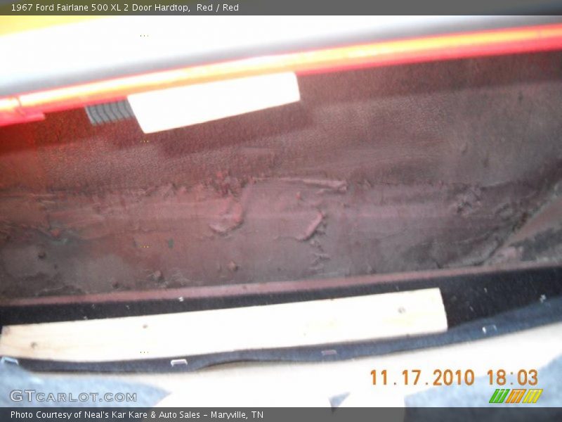 Red / Red 1967 Ford Fairlane 500 XL 2 Door Hardtop
