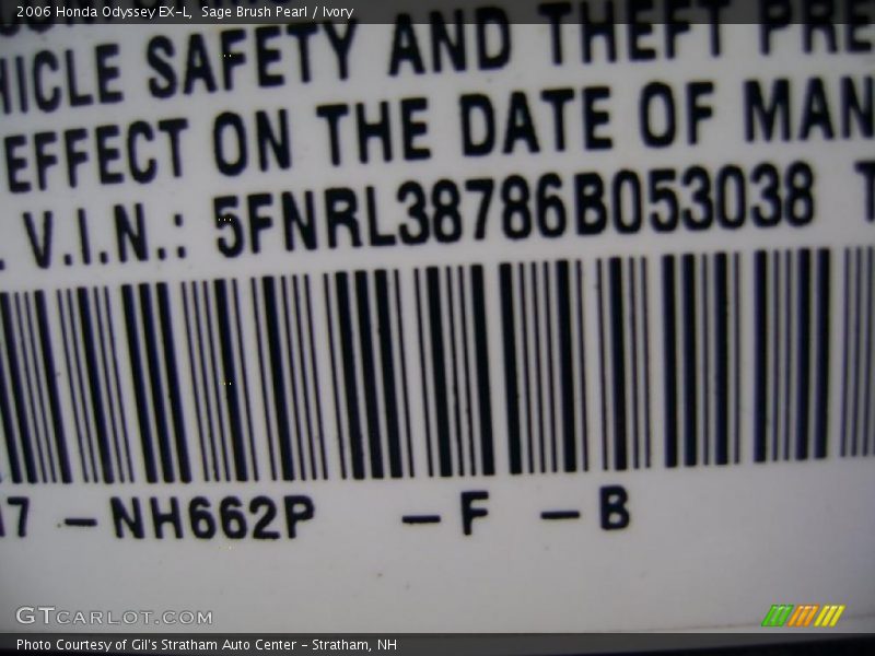 Sage Brush Pearl / Ivory 2006 Honda Odyssey EX-L