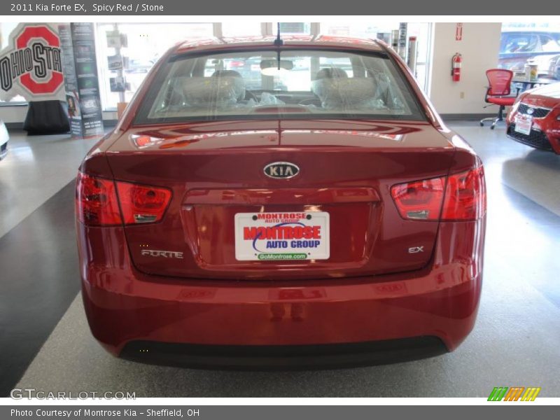 Spicy Red / Stone 2011 Kia Forte EX