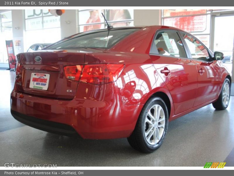 Spicy Red / Stone 2011 Kia Forte EX