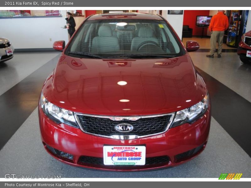 Spicy Red / Stone 2011 Kia Forte EX