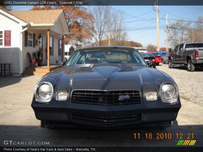Charcoal / Gray 1981 Chevrolet Camaro Z28 Coupe