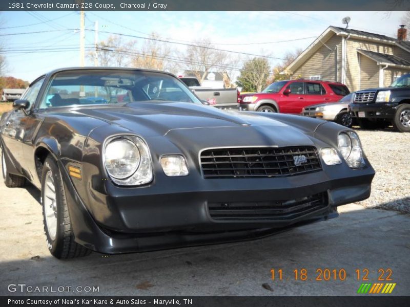 Charcoal / Gray 1981 Chevrolet Camaro Z28 Coupe