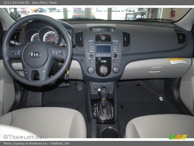 Spicy Red / Stone 2011 Kia Forte EX