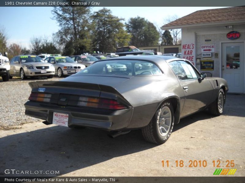 Charcoal / Gray 1981 Chevrolet Camaro Z28 Coupe