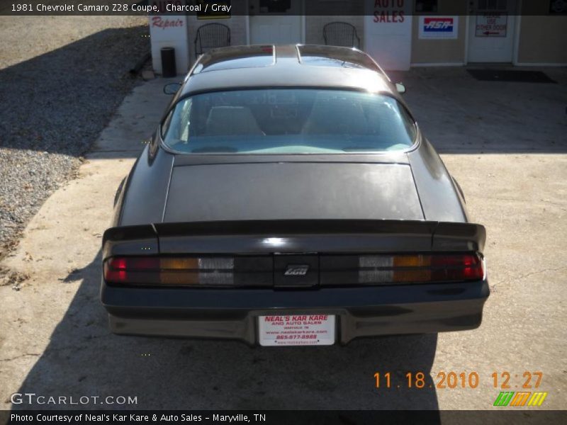 Charcoal / Gray 1981 Chevrolet Camaro Z28 Coupe