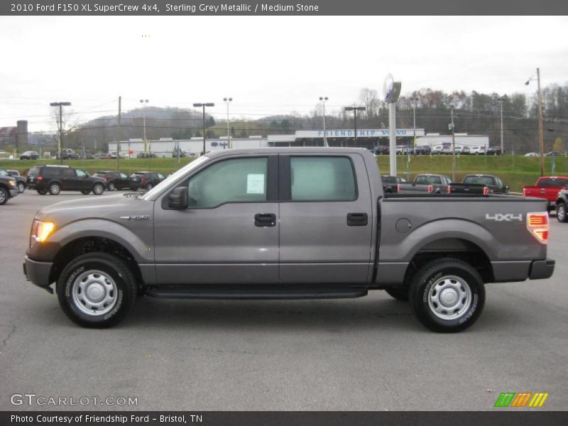 Sterling Grey Metallic / Medium Stone 2010 Ford F150 XL SuperCrew 4x4