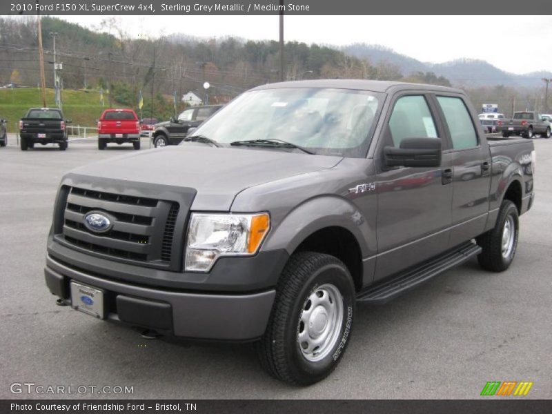 Sterling Grey Metallic / Medium Stone 2010 Ford F150 XL SuperCrew 4x4
