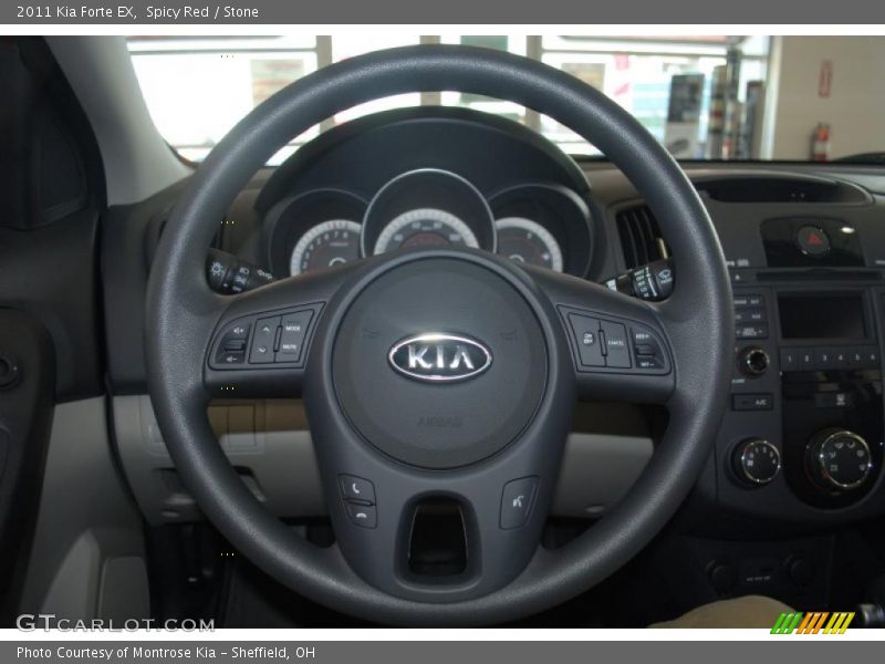 Spicy Red / Stone 2011 Kia Forte EX