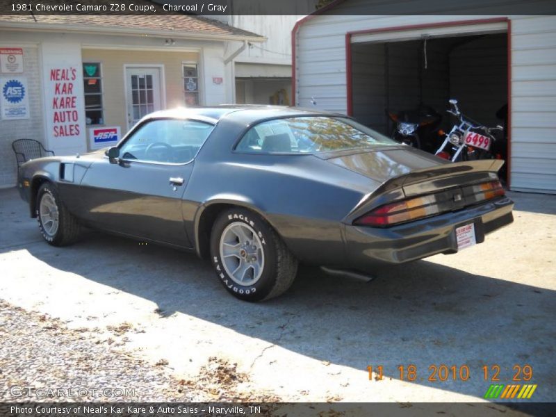 Charcoal / Gray 1981 Chevrolet Camaro Z28 Coupe