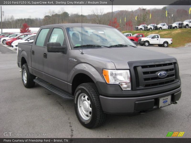 Sterling Grey Metallic / Medium Stone 2010 Ford F150 XL SuperCrew 4x4