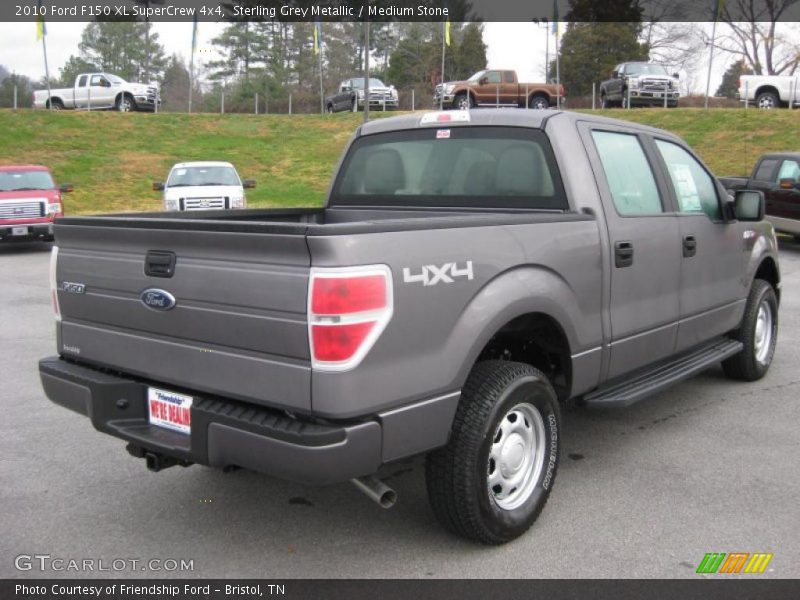 Sterling Grey Metallic / Medium Stone 2010 Ford F150 XL SuperCrew 4x4