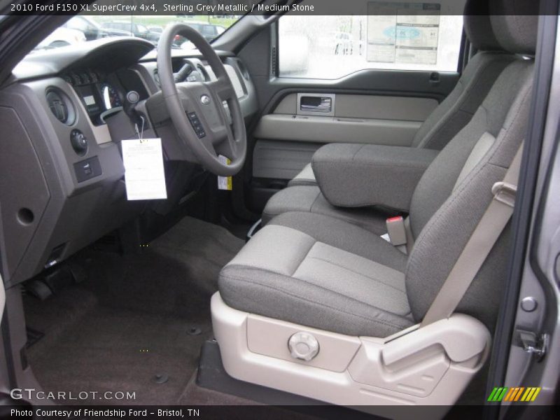 Sterling Grey Metallic / Medium Stone 2010 Ford F150 XL SuperCrew 4x4