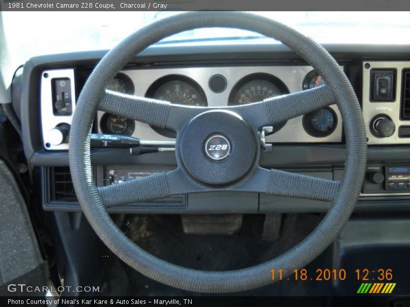 Charcoal / Gray 1981 Chevrolet Camaro Z28 Coupe