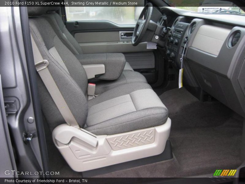 Sterling Grey Metallic / Medium Stone 2010 Ford F150 XL SuperCrew 4x4