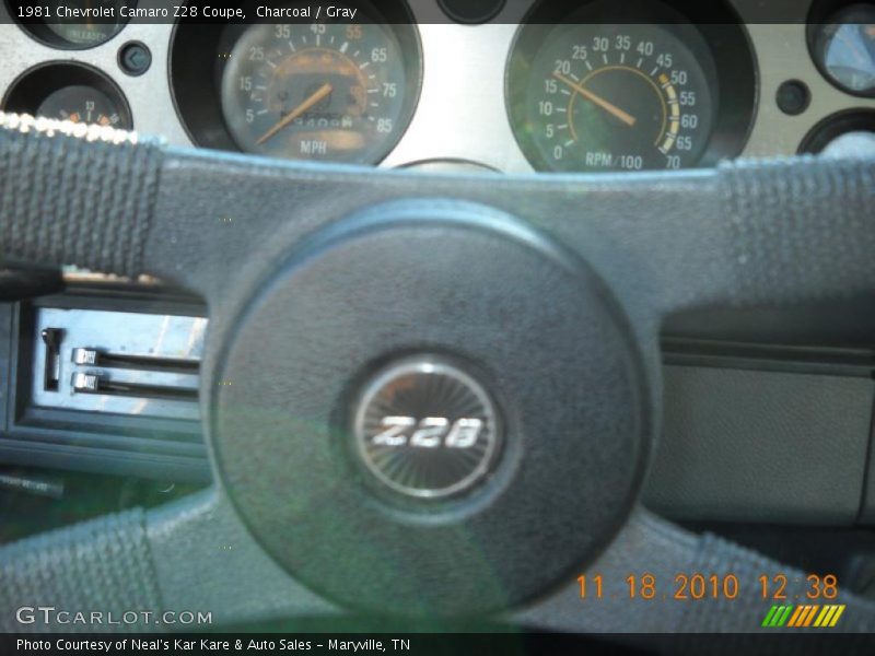 Charcoal / Gray 1981 Chevrolet Camaro Z28 Coupe