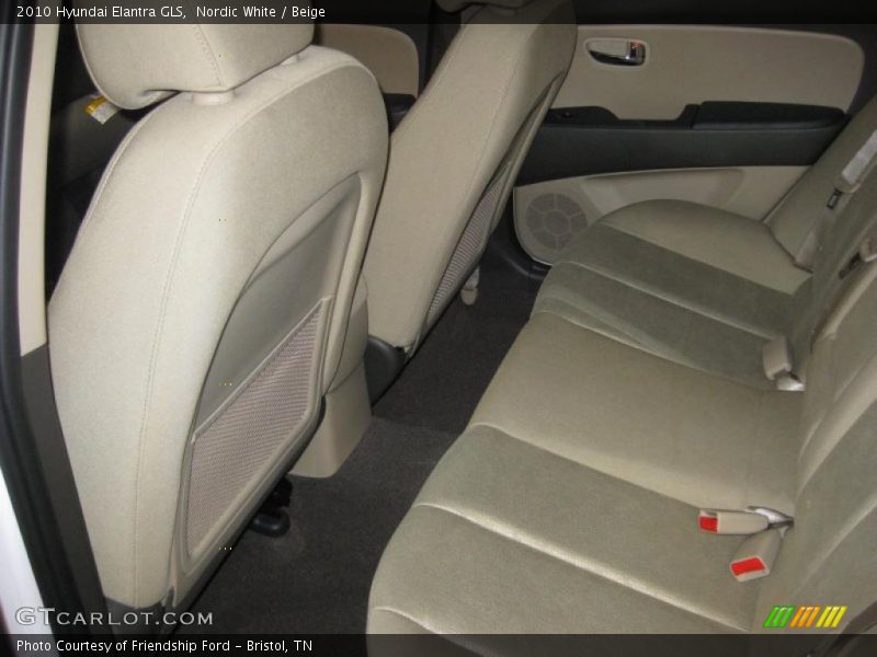 Nordic White / Beige 2010 Hyundai Elantra GLS