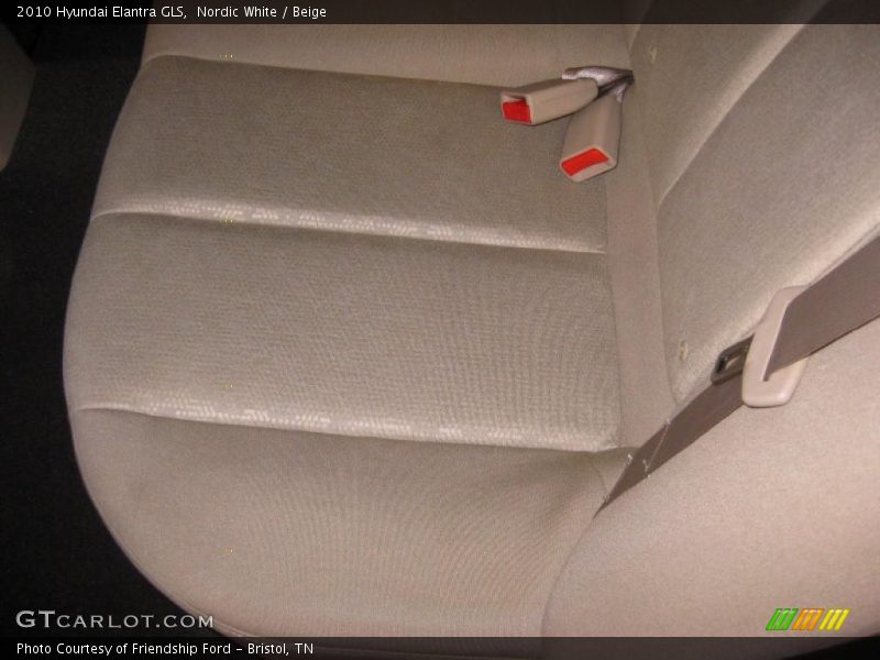 Nordic White / Beige 2010 Hyundai Elantra GLS