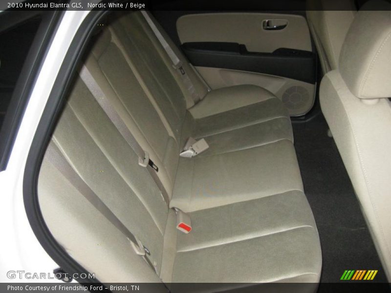 Nordic White / Beige 2010 Hyundai Elantra GLS