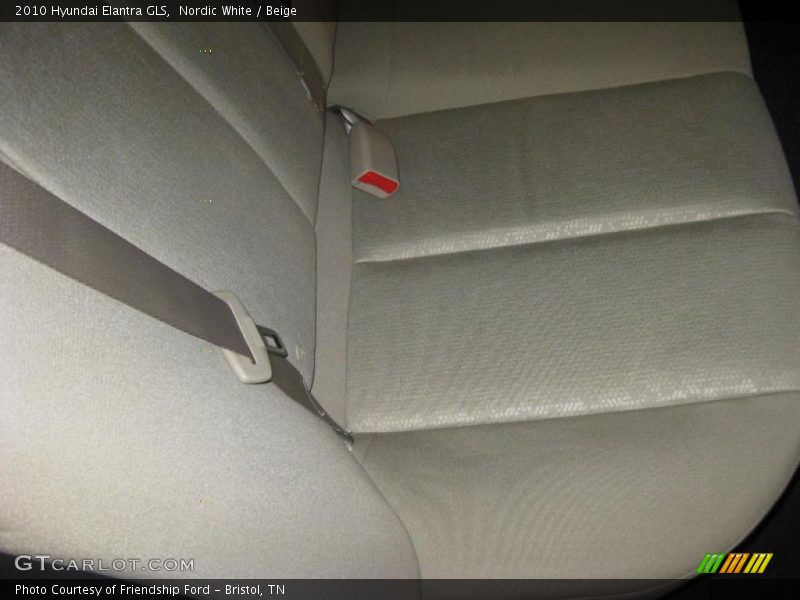 Nordic White / Beige 2010 Hyundai Elantra GLS