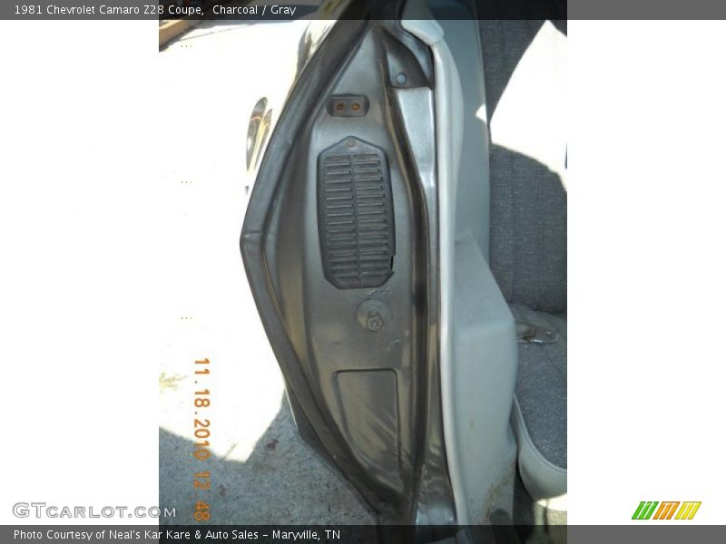 Charcoal / Gray 1981 Chevrolet Camaro Z28 Coupe