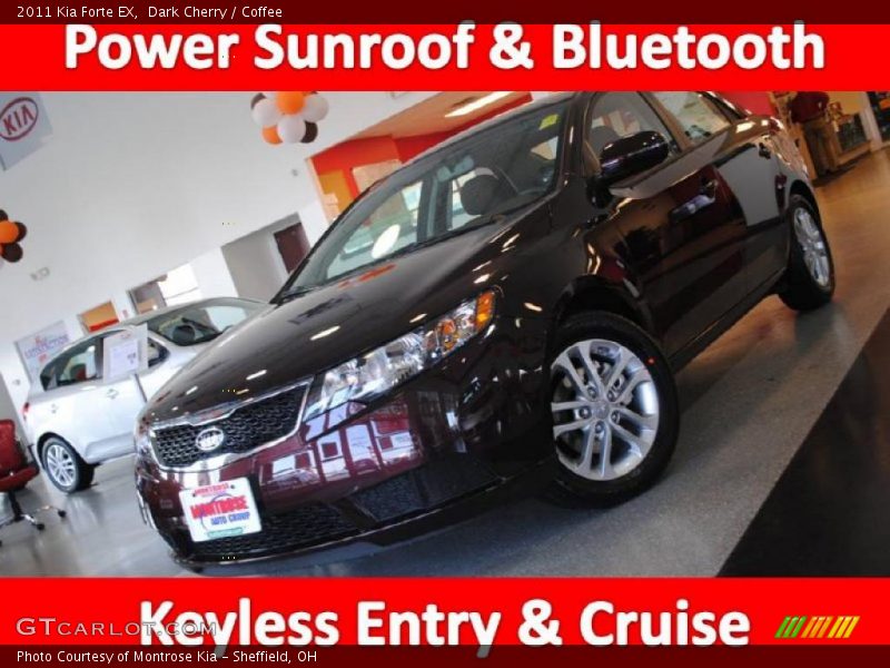 Dark Cherry / Coffee 2011 Kia Forte EX