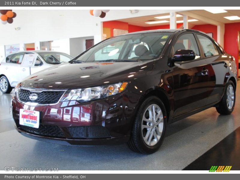 Dark Cherry / Coffee 2011 Kia Forte EX