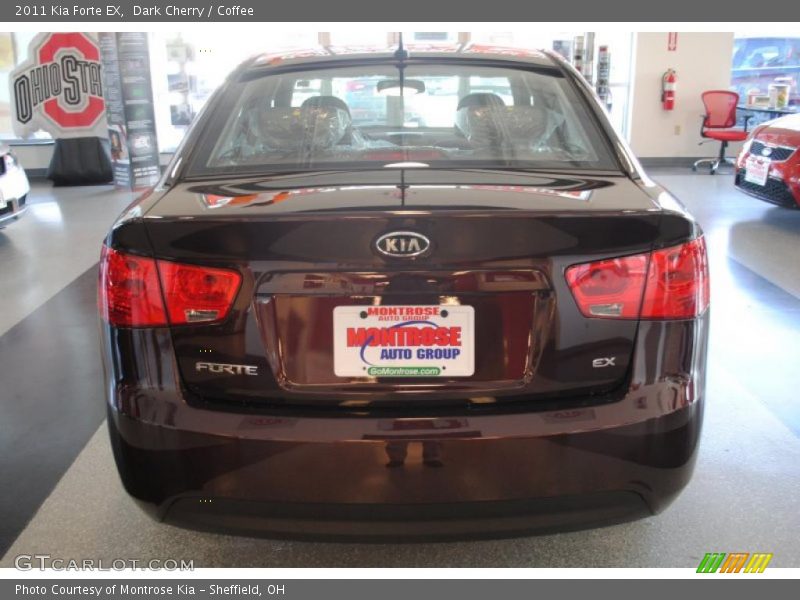 Dark Cherry / Coffee 2011 Kia Forte EX