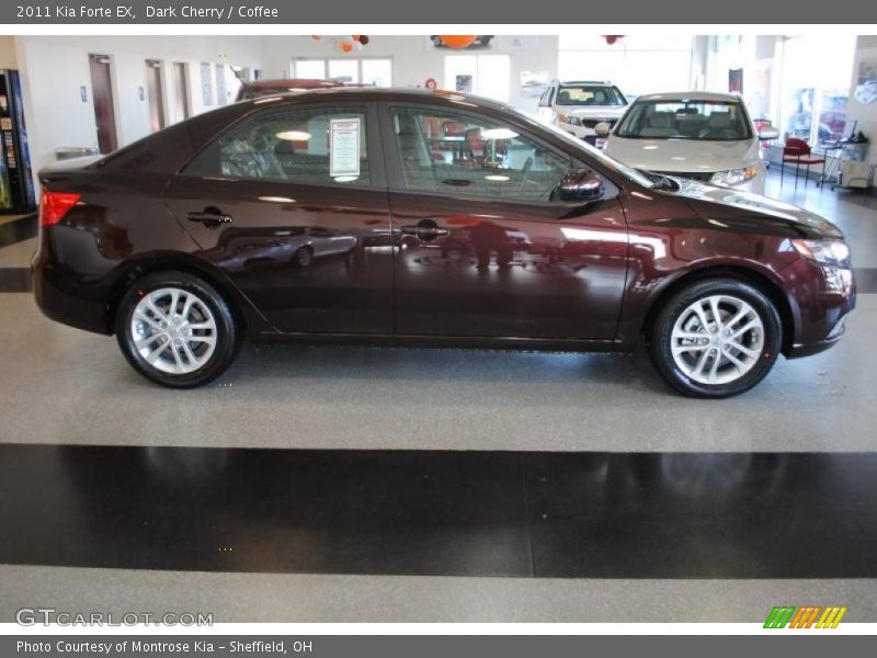 Dark Cherry / Coffee 2011 Kia Forte EX