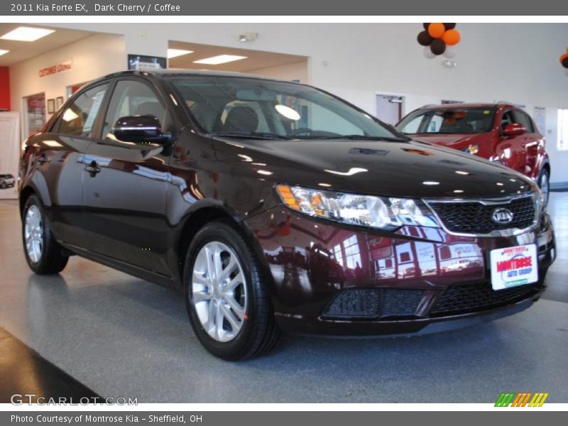 Dark Cherry / Coffee 2011 Kia Forte EX