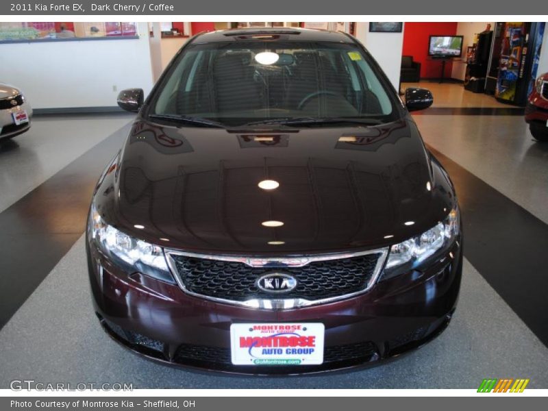 Dark Cherry / Coffee 2011 Kia Forte EX