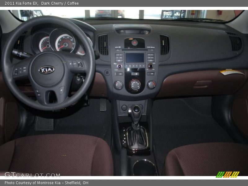 Dark Cherry / Coffee 2011 Kia Forte EX