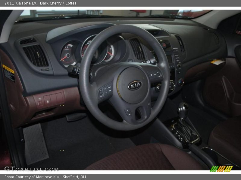 Dark Cherry / Coffee 2011 Kia Forte EX
