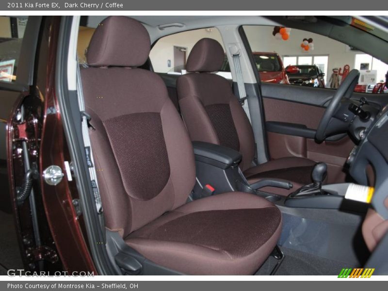 Dark Cherry / Coffee 2011 Kia Forte EX