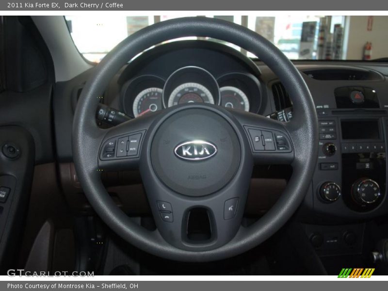 Dark Cherry / Coffee 2011 Kia Forte EX