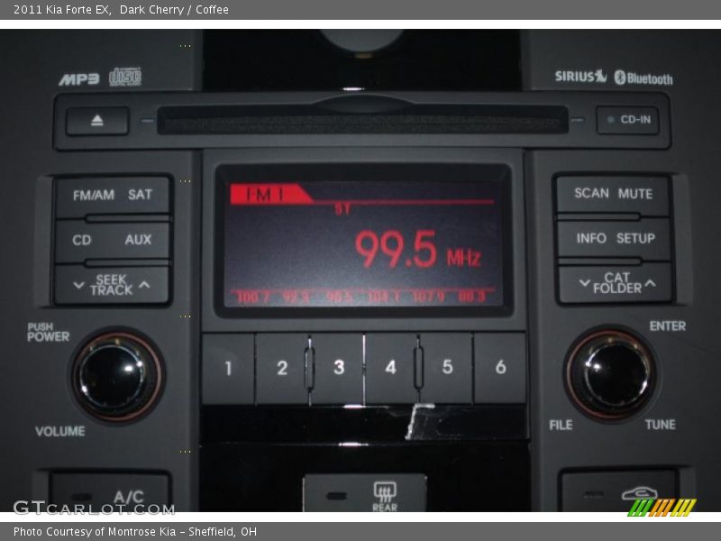 Dark Cherry / Coffee 2011 Kia Forte EX