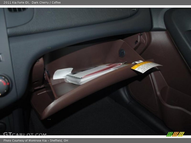 Dark Cherry / Coffee 2011 Kia Forte EX